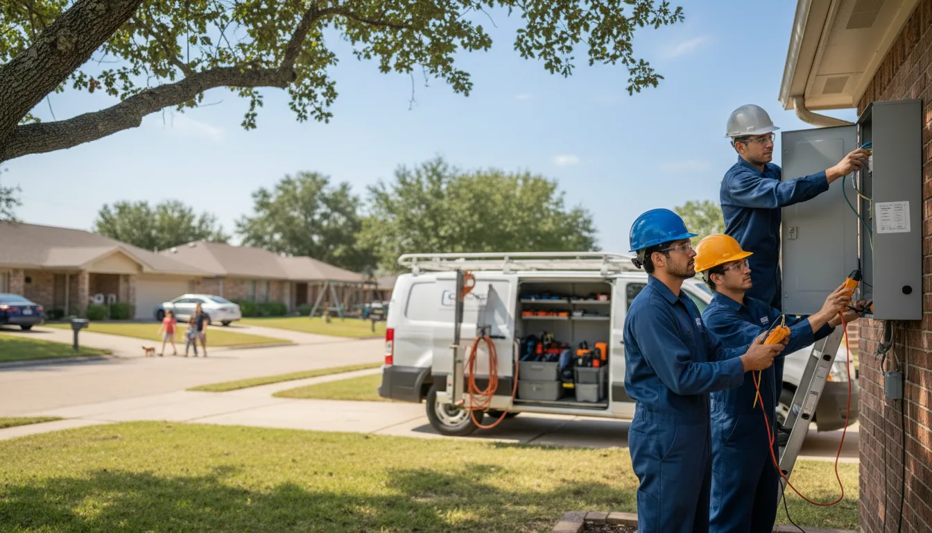 Certified electrician providing emergency electrical services in Kingsley, IA